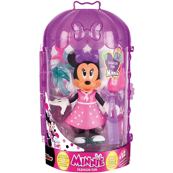 

Игровой набор IMC Toys "Disney" Минни: модный гардероб в розовом, 15 см