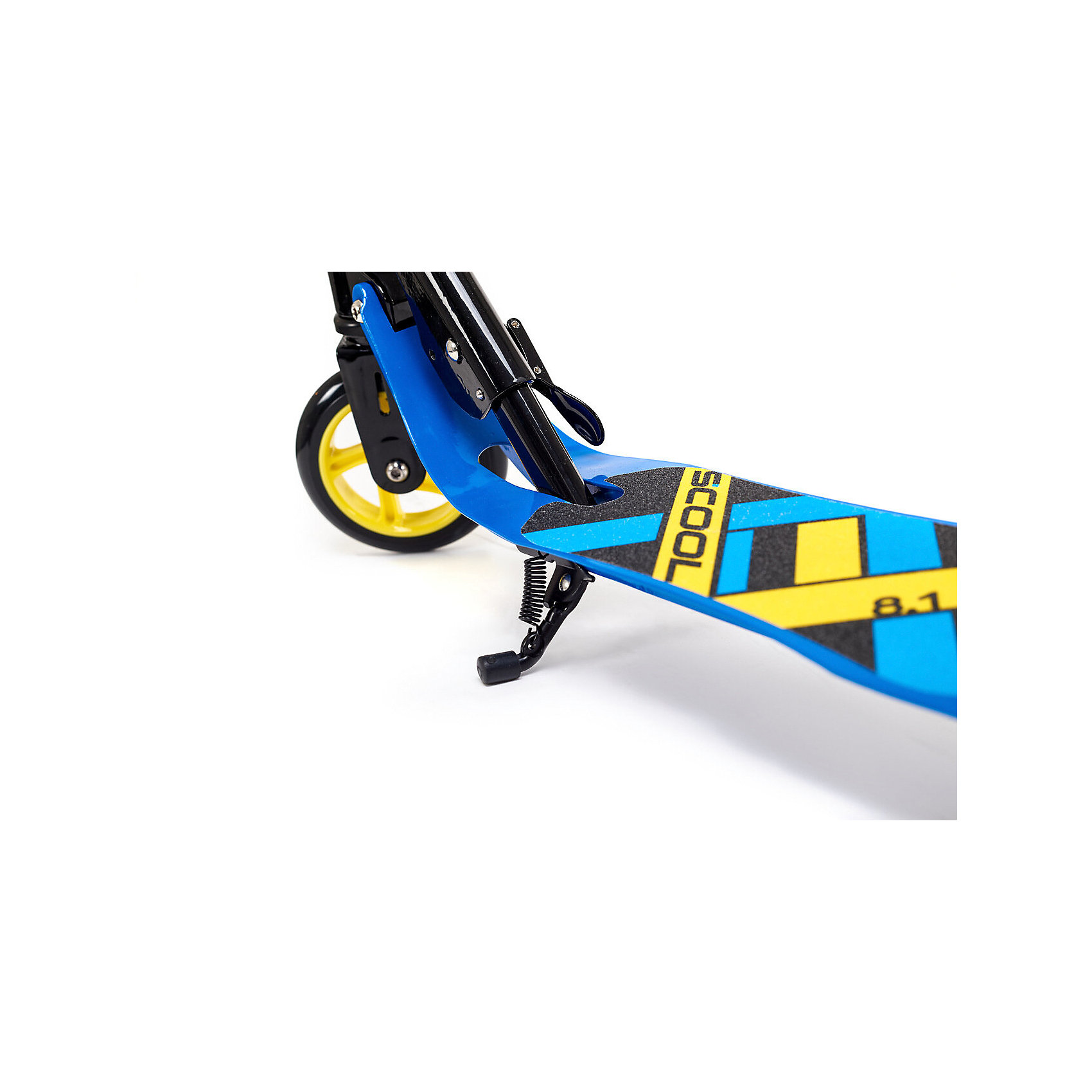 фото Двухколёсный самокат Scool Flax 8.1, сине-жёлтый