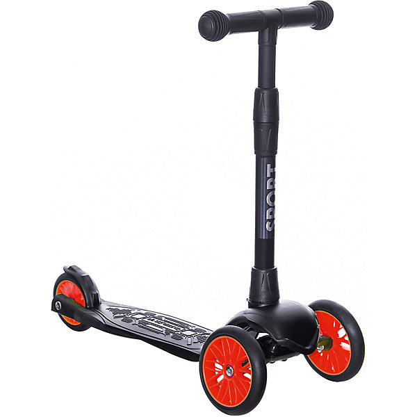 

Трехколесный самокат Sport Model, коралловый, Трехколесный самокат Sport Model,