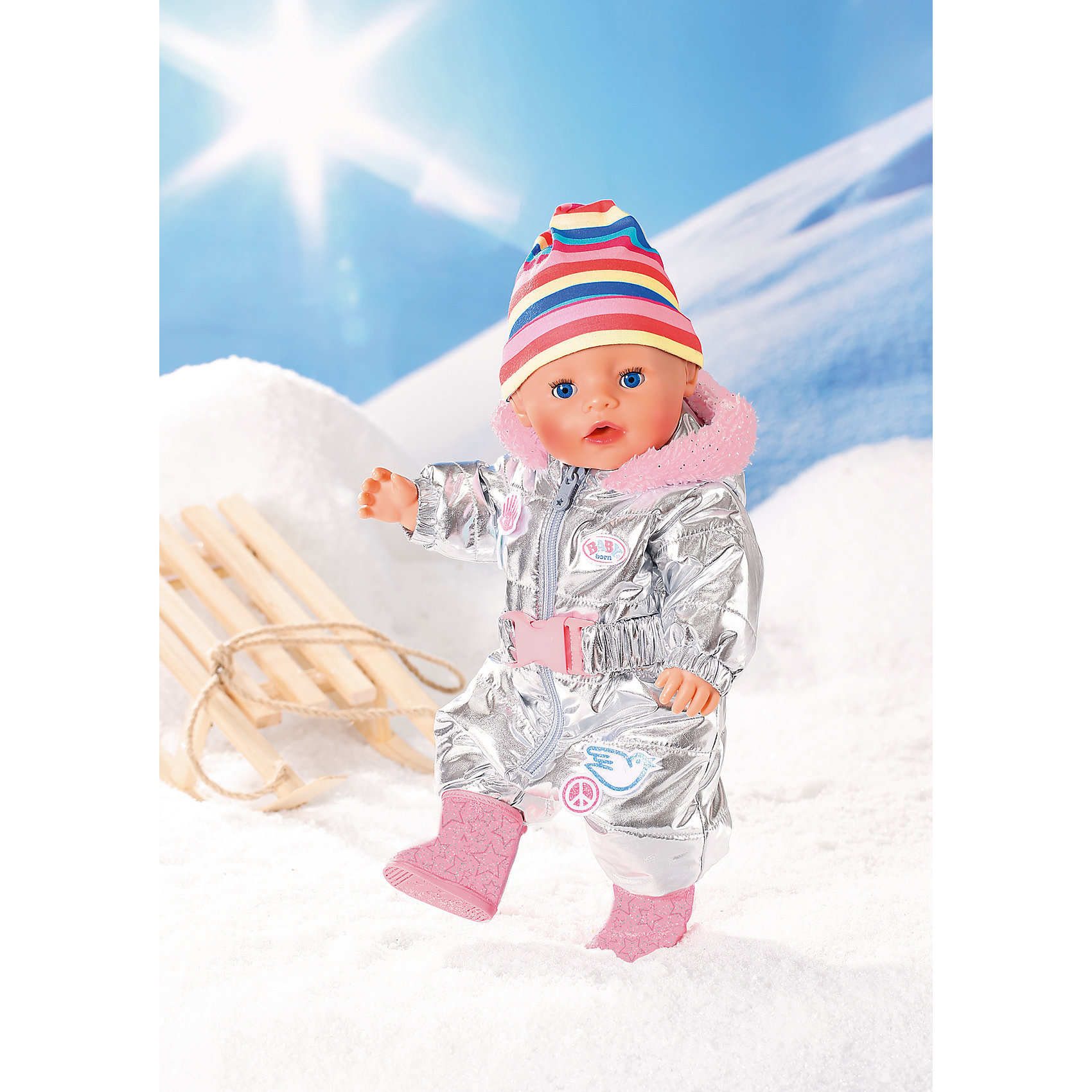 фото Одежда для куклы zapf baby born зимний комбинезон делюкс zapf creation