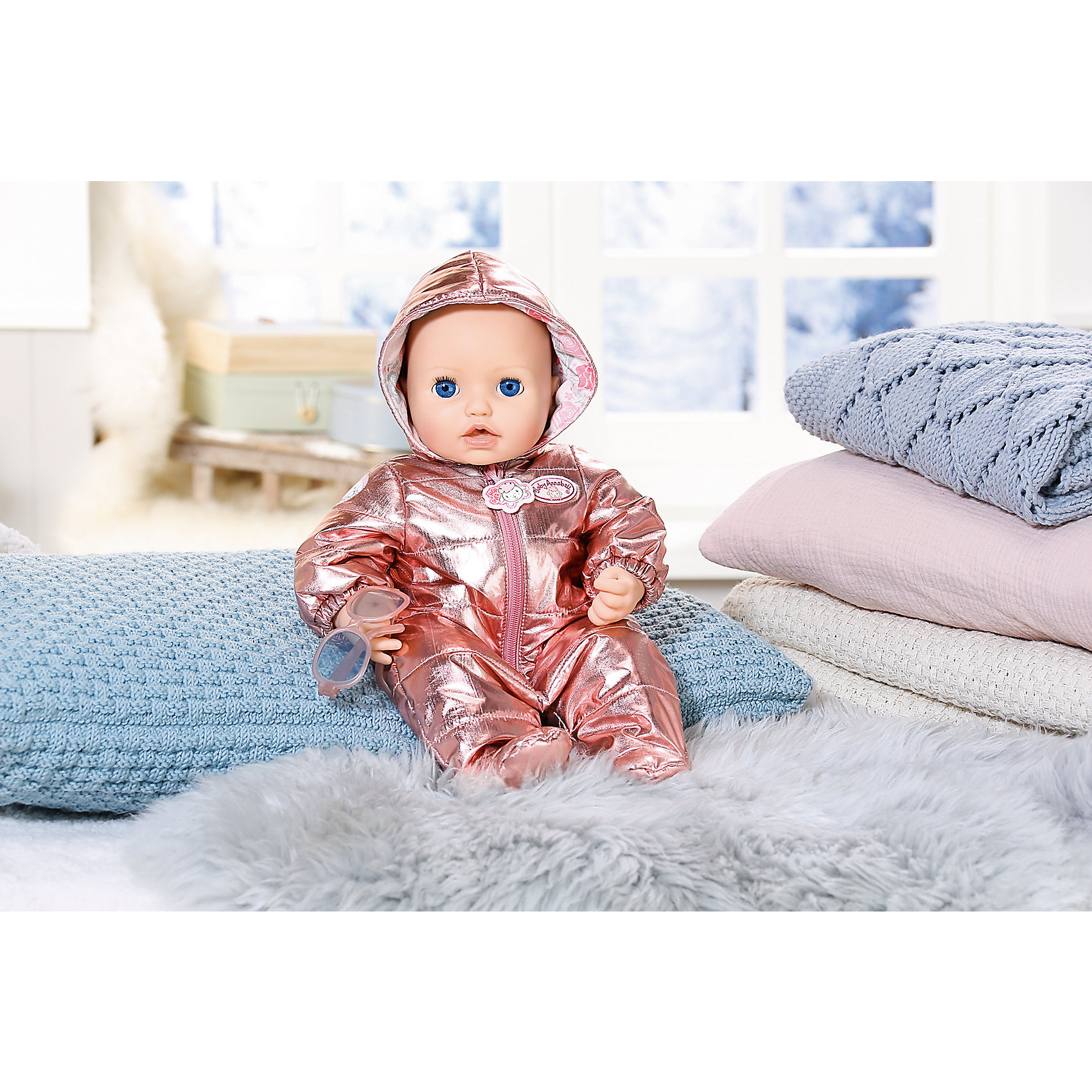 фото Одежда для кукол zapf creation baby annabell зимний пуховик делюкс