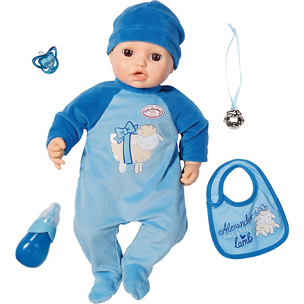 Многофункциональная кукла-мальчик Zapf Creation Baby Annabell, 43 см 11405594