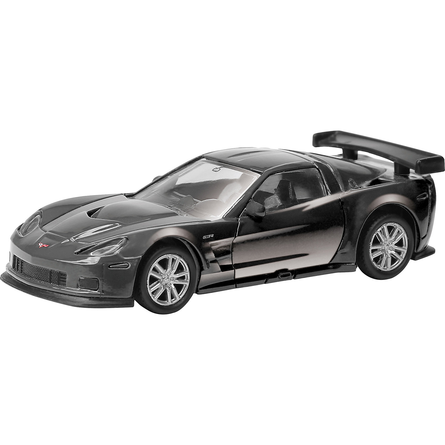 фото Модель авто 3" CHEVROLET CORVETTE C6-R 1:64, черная Uni fortune