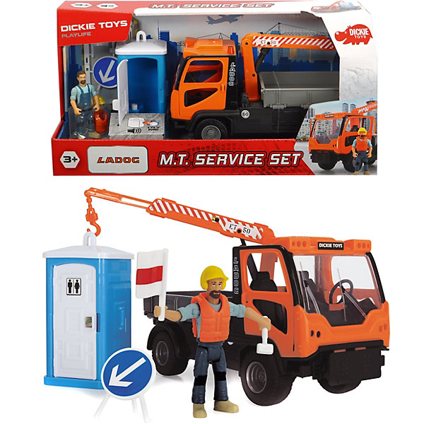 Dickie Toys Игровой набор Dickie Toys Playlife Санитарный сервис, 7 аксессуаров, 21,5 см игровой набор dickie toys playlife набор туриста