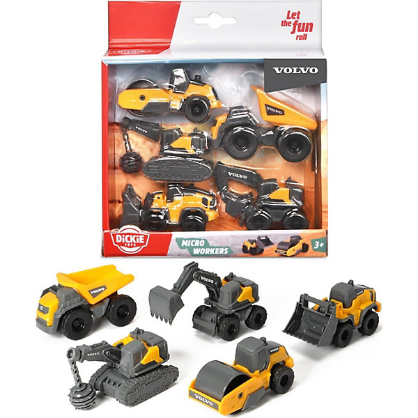 

Набор строительной техники Dickie Toys Volvo
