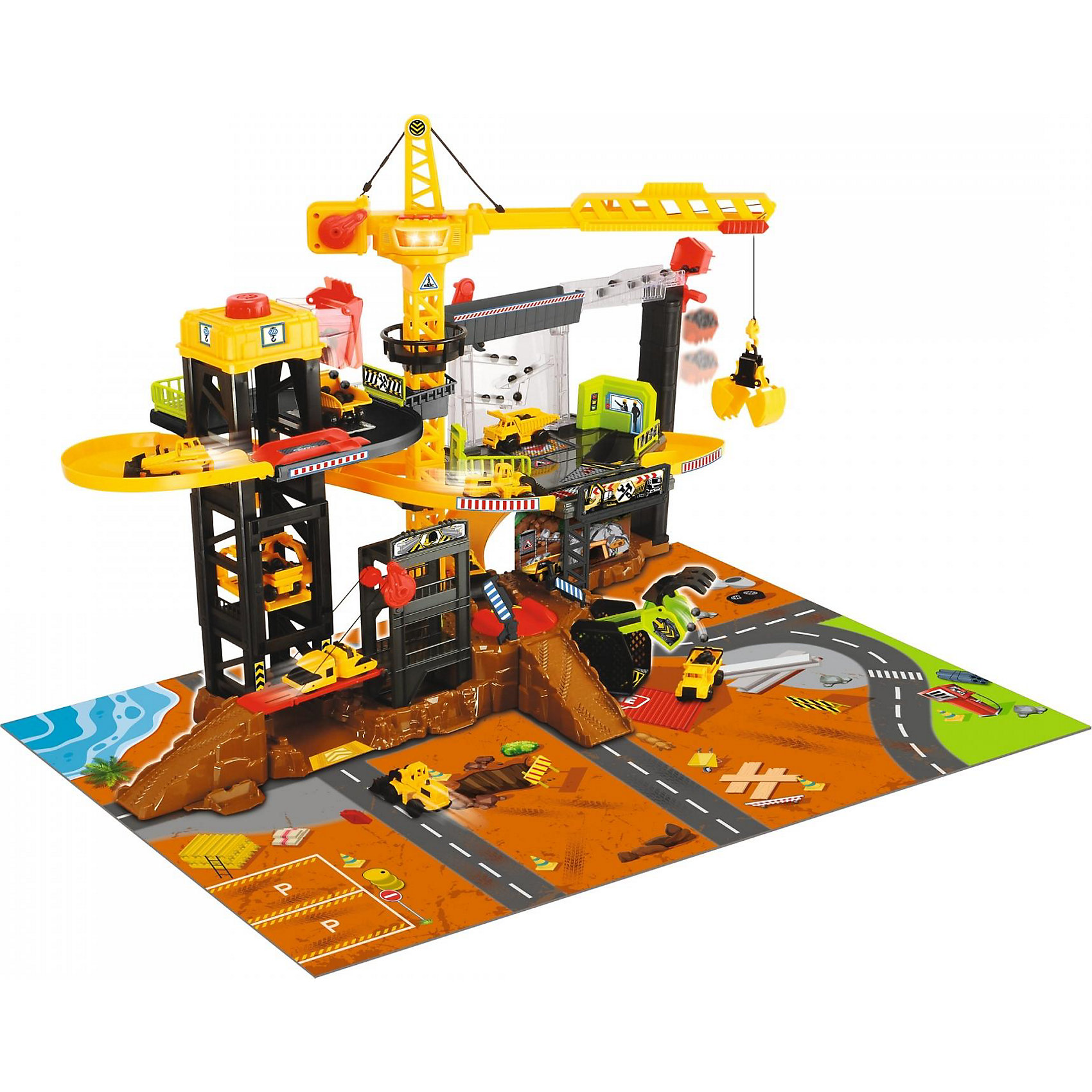 фото Игровой набор dickie toys construction свет, звук, 52 см