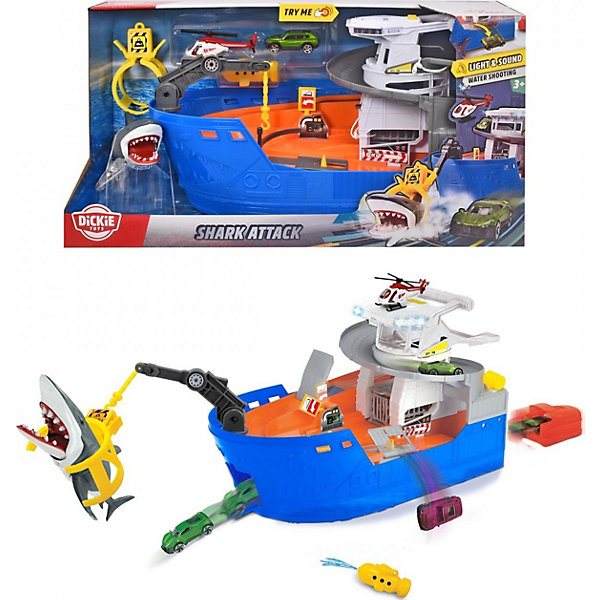 

Игровой набор Dickie Toys "Атака акулы", 50 см, свет и звук