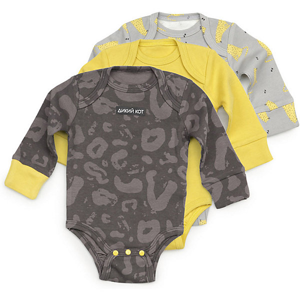 

Боди 3 шт Happy Baby для мальчика, Темно-серый, Боди 3 шт Happy Baby для мальчика