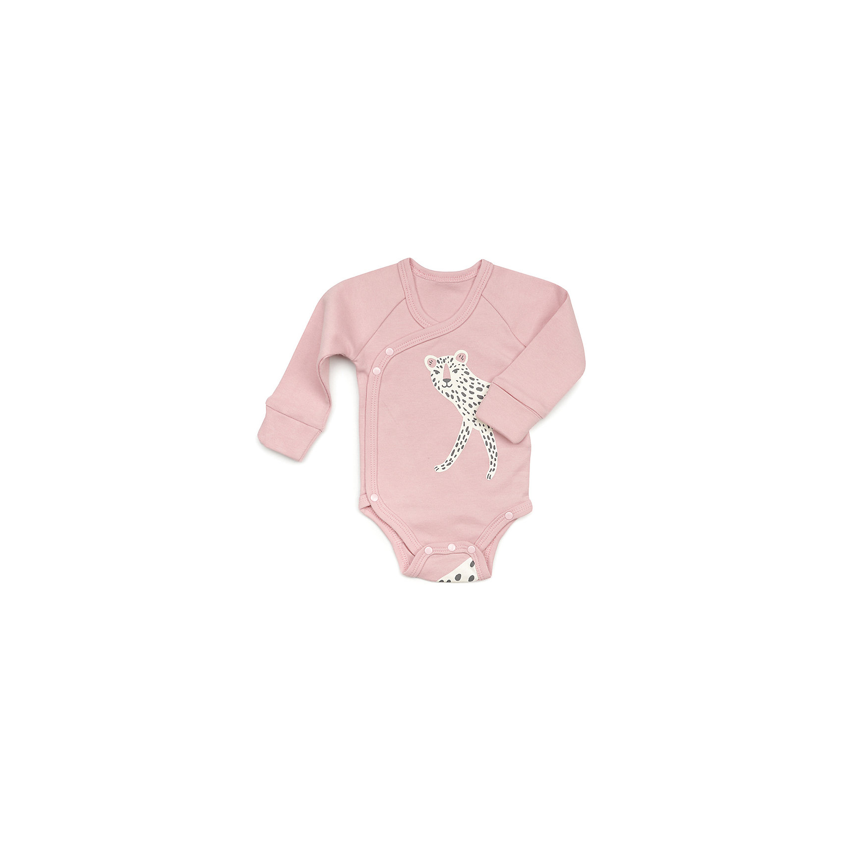 

Комплект: боди и нагрудный фартук Happy Baby для девочки, Розовый