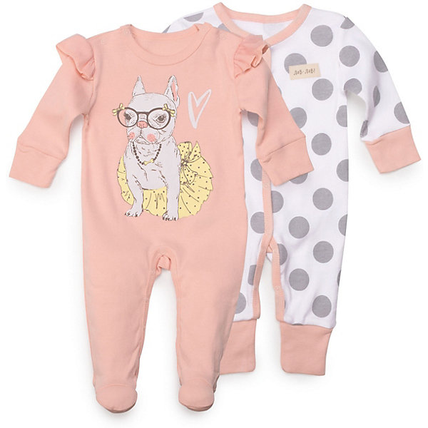 

Комбинезон 2 шт Happy Baby для девочки, Розовый