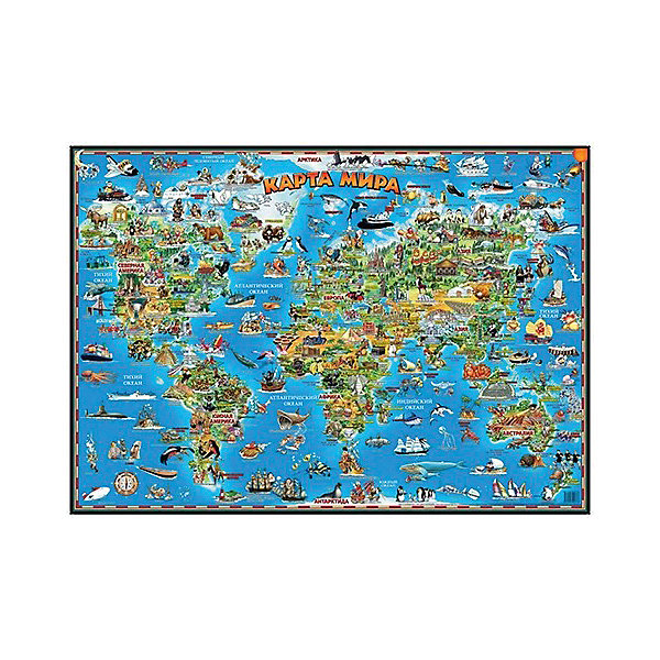 фото Детская карта мира, настольная Агт геоцентр
