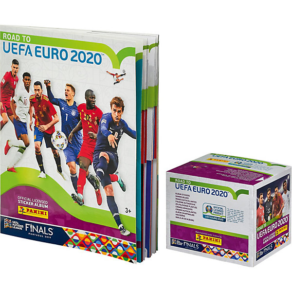 

Альбом + бокс с наклейками Panini ROAD TO EURO2020