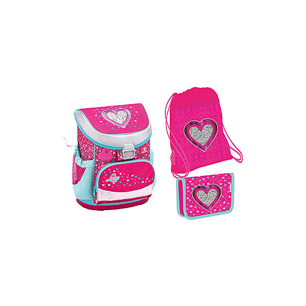 

Ранец Belmil Mini-fit Heart, с наполнением, розовый, Ранец Belmil Mini-fit Heart, с наполнением,