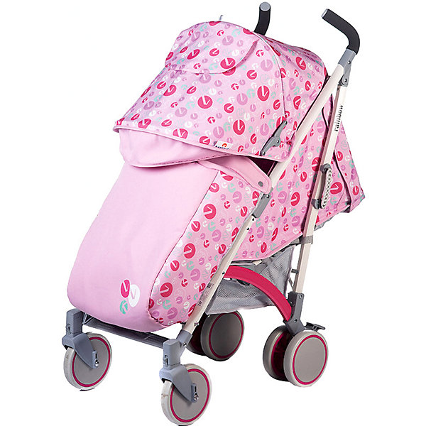 

Коляска-трость Babyhit Rainbow LT, розовая с серым, Grau/rot