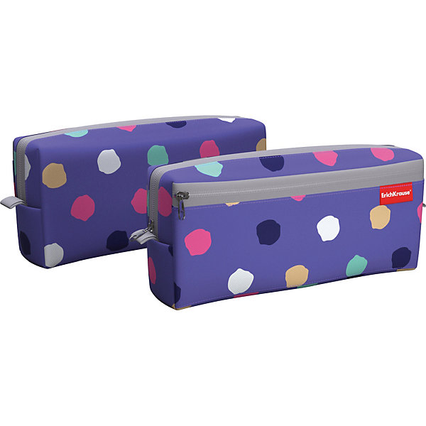 

Пенал-косметичка Erich Krause Dots, Лиловый, Пенал-косметичка Erich Krause Dots