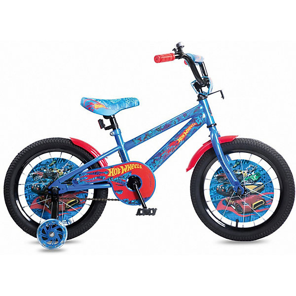 

Двухколесный велосипед Navigator Hot Wheels, 16 дюймов, Разноцветный