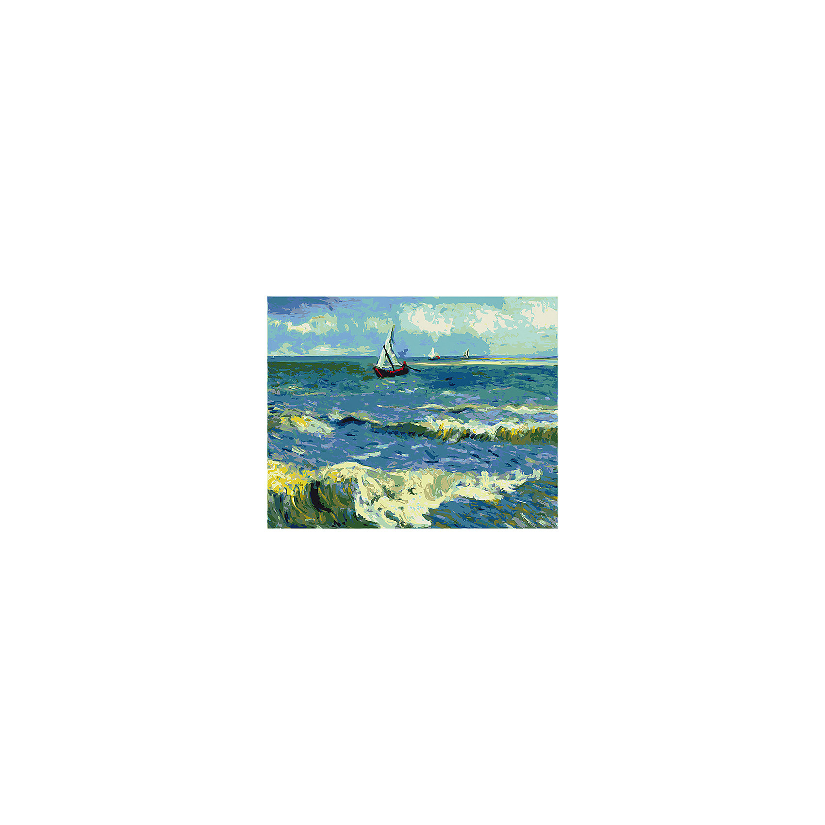 фото Набор для раскрашивания по номерам Артвентура «Ван Гог «Морской пейзаж в Сен-Мари»