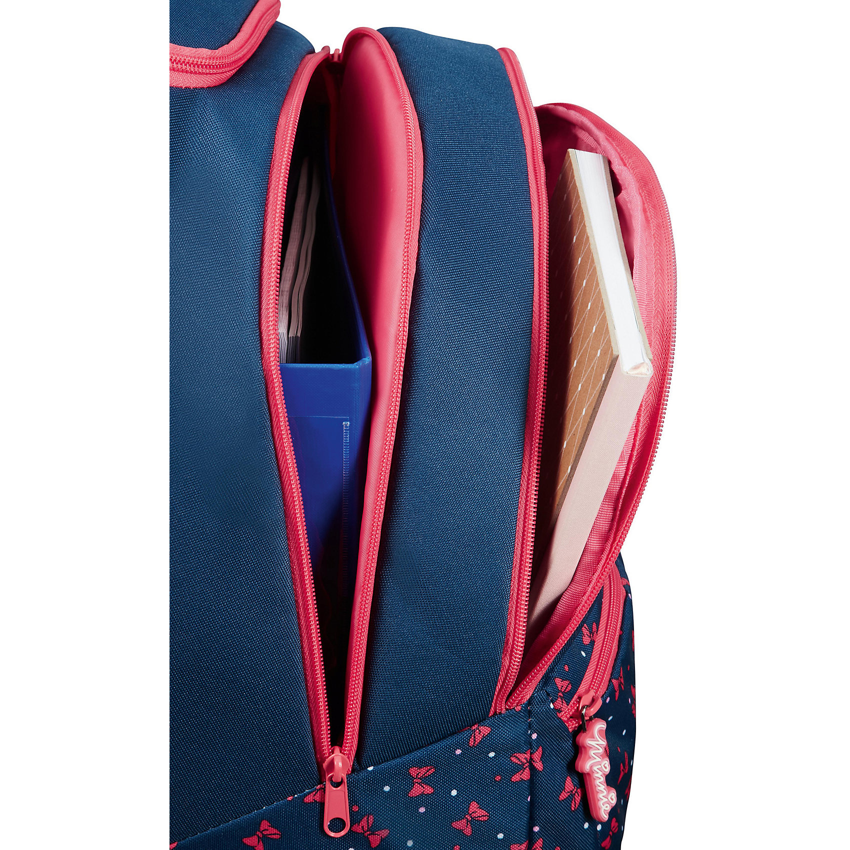 

Рюкзак на колесах Samsonite Минни неон, 21,5 л, Разноцветный