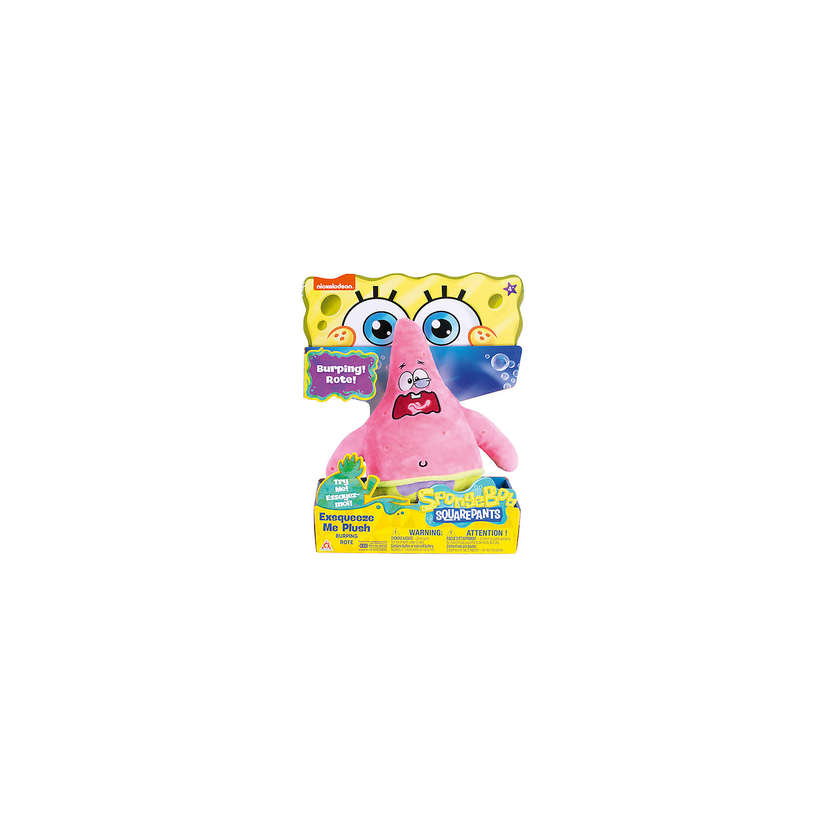 

Плюшевая игрушка SpongeBob "Патрик", со звуком, 20 см