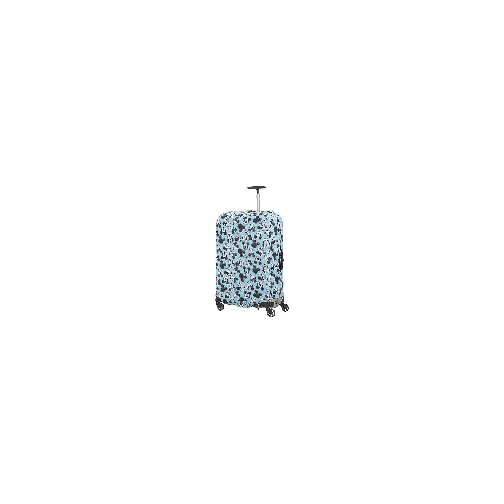 фото Чехол для чемодана Samsonite Микки, Минни, синий 86 см