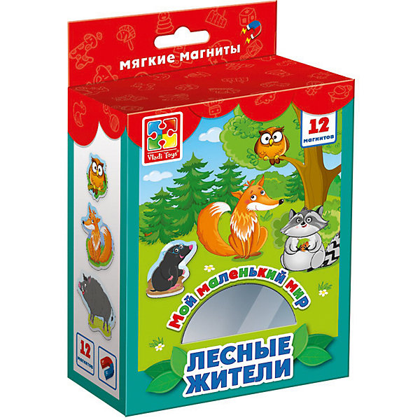 

Мягкие магниты Vladi Toys "Мой маленький мир" Лесные жители