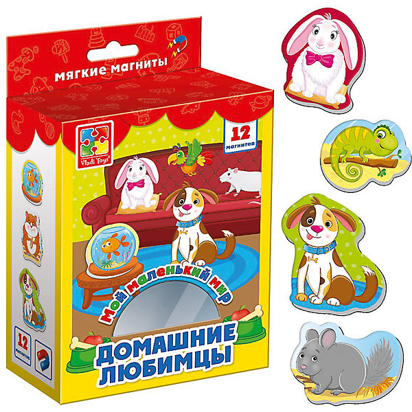 фото Мягкие магниты Vladi Toys "Мой маленький мир" Домашние любимцы