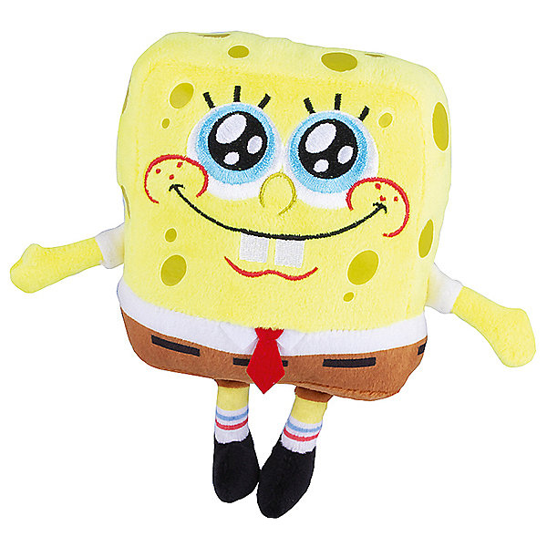 фото Плюшевая игрушка SpongeBob "Губка Боб улыбающийся", 15 см Alfa group