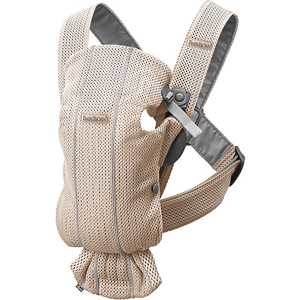 фото Рюкзак-кенгуру BabyBjorn Mini Mesh, жемчужно-розовый