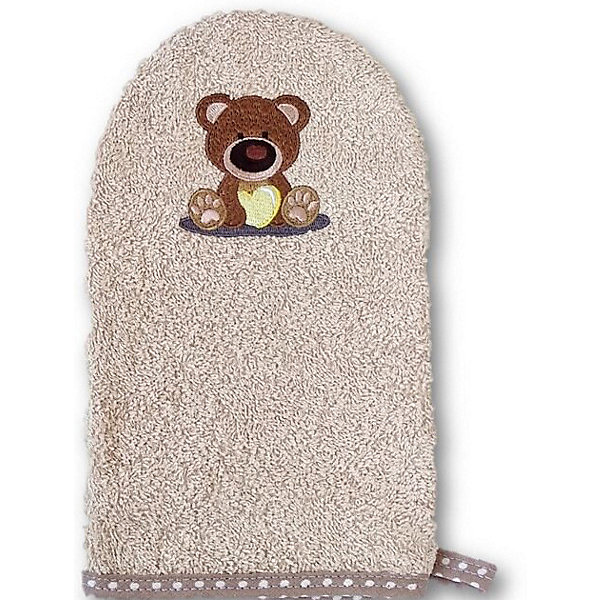 

Рукавичка для купания Uviton Baby Мишка, Бежевый, Рукавичка для купания Uviton Baby Мишка