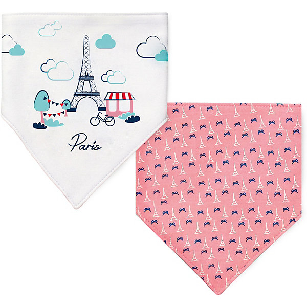 

Нагрудник 2 в 1 BabyOno Paris, Разноцветный, Нагрудник 2 в 1 BabyOno Paris