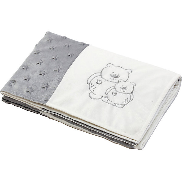

Детский плед BabyOno patchwork Мишки, Серый