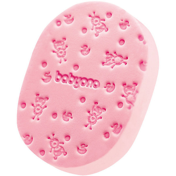 

Губка для купания BabyOno Soft розовая, Розовый