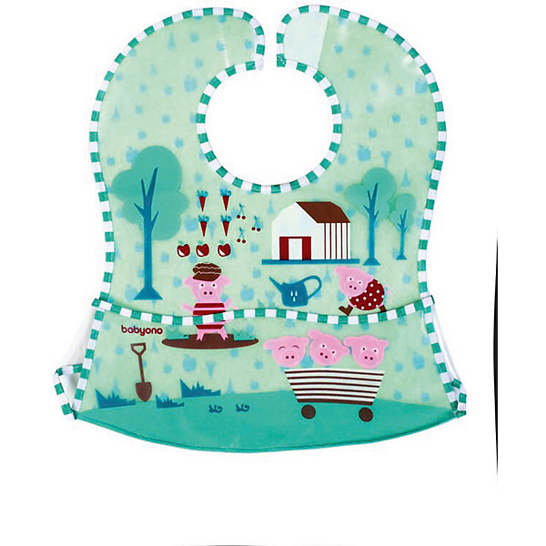 

Нагрудник BabyOno Nature Поросята, Разноцветный, Нагрудник BabyOno Nature Поросята