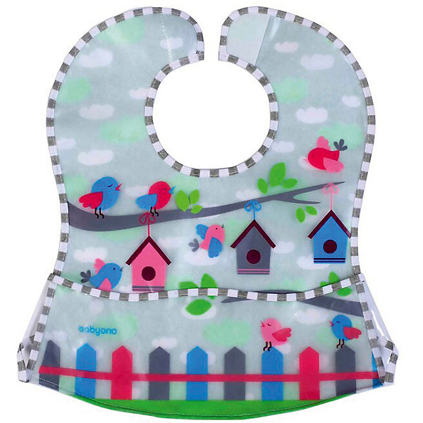 

Нагрудник BabyOno Nature Птички, Разноцветный