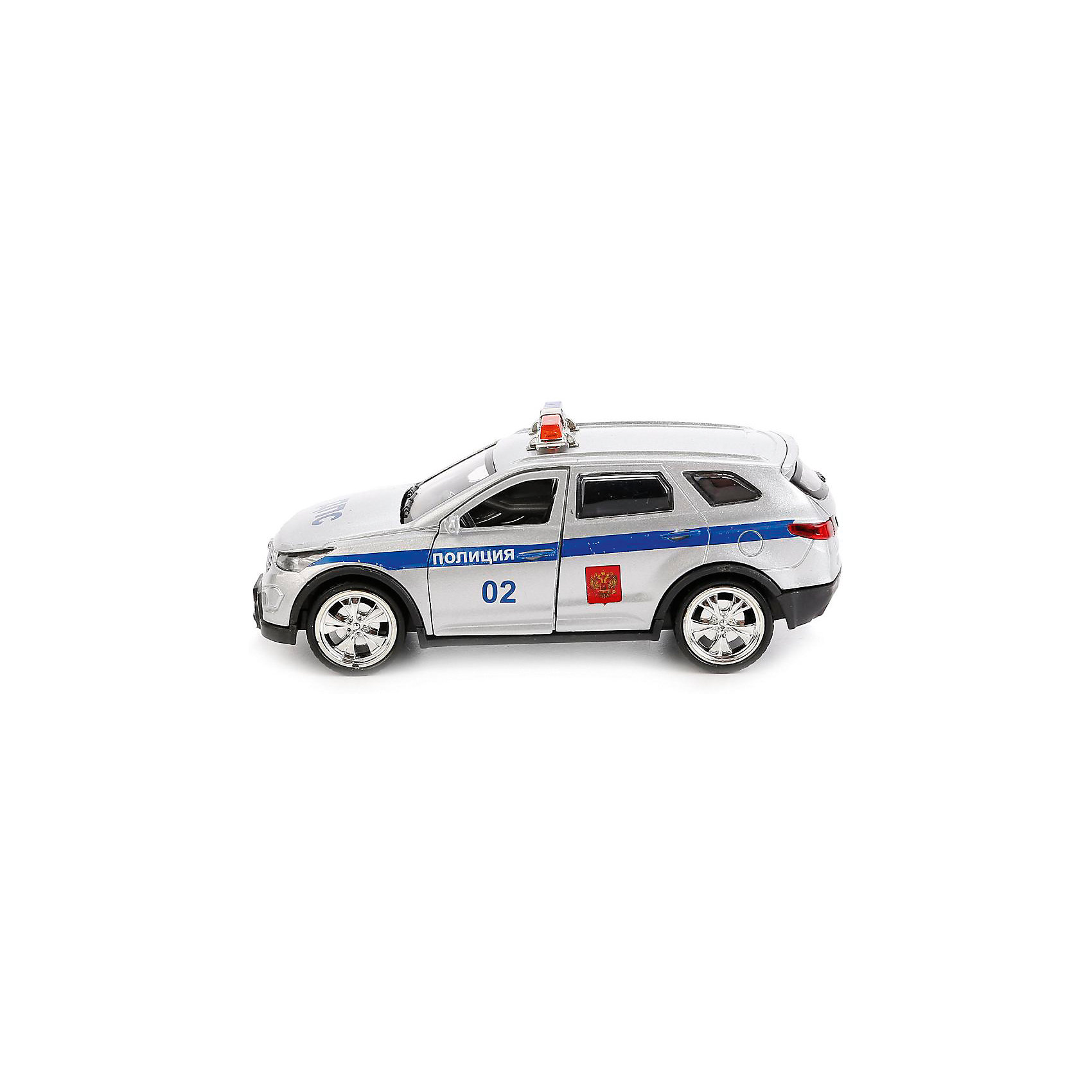Машинка Технопарк Hyundai Santafe Полиция, 12 см 11503397