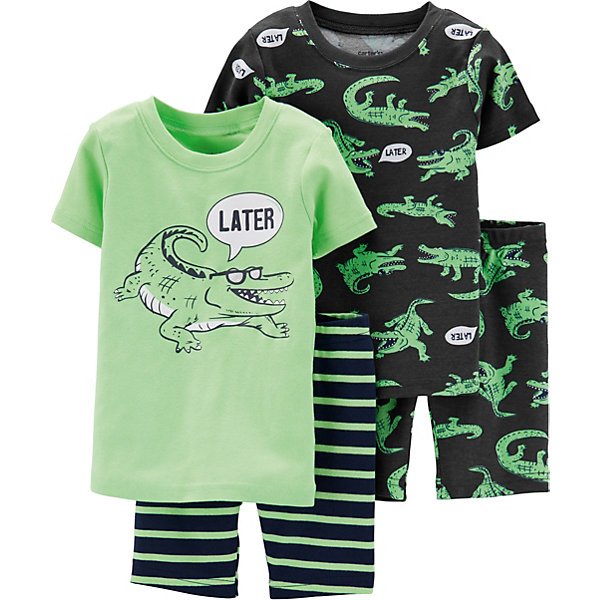 

Пижама 2 шт carter’s для мальчика, Зеленый, Пижама 2 шт carter’s для мальчика