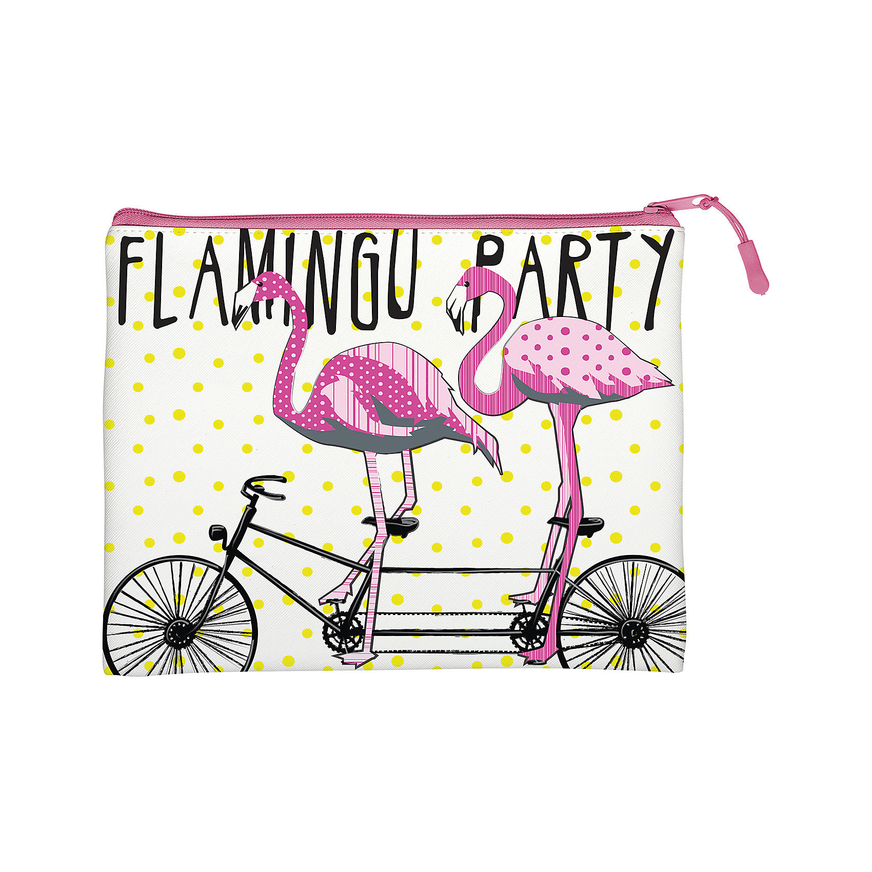 

Папка на молнии BrunoVisconti "Фламинго", А5+, Разноцветный