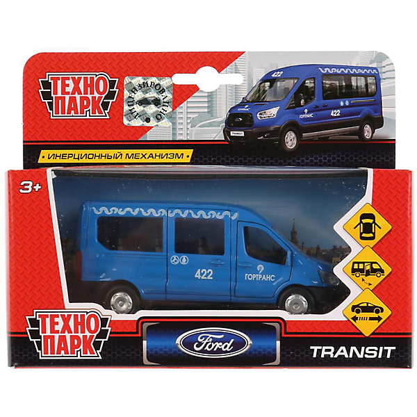 

Инерционная машина Технопарк Ford Transit, синий, Разноцветный