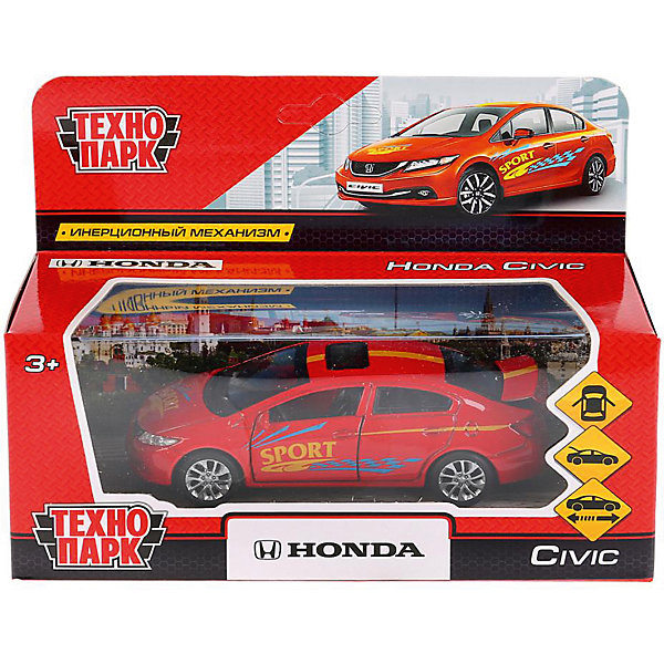 

Инерционная машина Технопарк Honda Civic, Спорт, Разноцветный, Инерционная машина Технопарк Honda Civic, Спорт