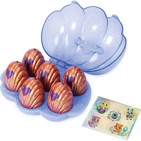 

Набор коллекционных фигурок Spin Master Hatchimals "Ракушка", 6 штук, голубой, Набор коллекционных фигурок Spin Master Hatchimals "Ракушка", 6 штук,