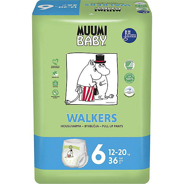 

Подгузники-трусики Muumi Junior 12-20 кг, 36 штук