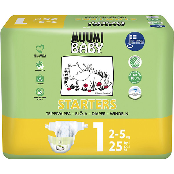 

Подгузники Muumi Mini 2-5 кг, 25 штук