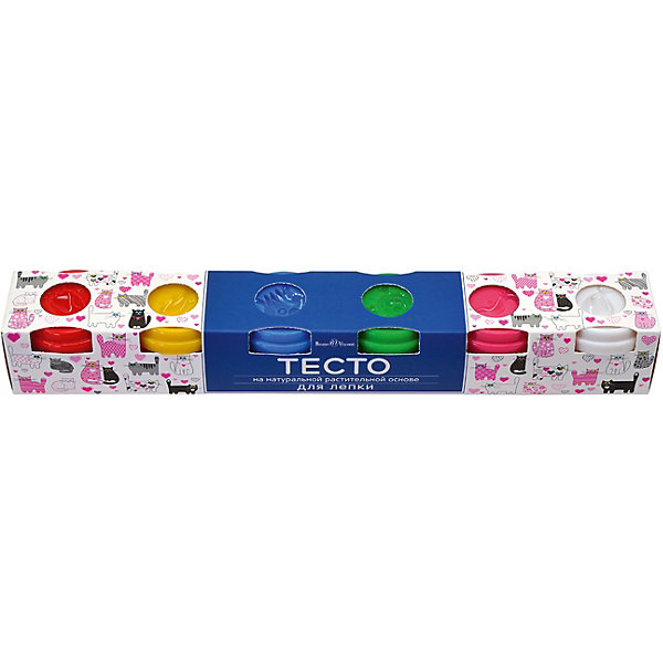 

Тесто для лепки HappyColor BrunoVisconti, 6 цветов
