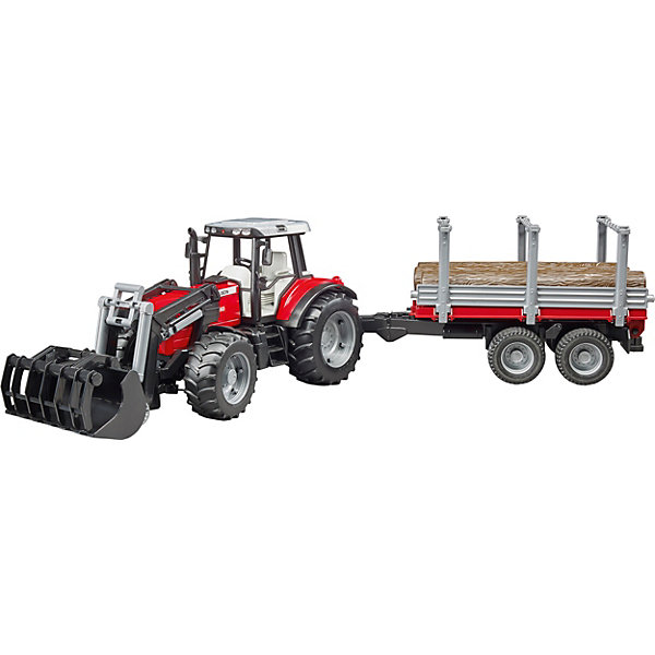 Игровой набор Трактор Massey Ferguson c манипулятором и прицепом, 1:16 Bruder 11578676