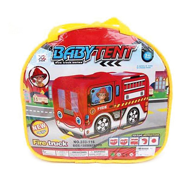 

Игровая палатка Наша Игрушка "Пожарная машина", 128*68*85 см