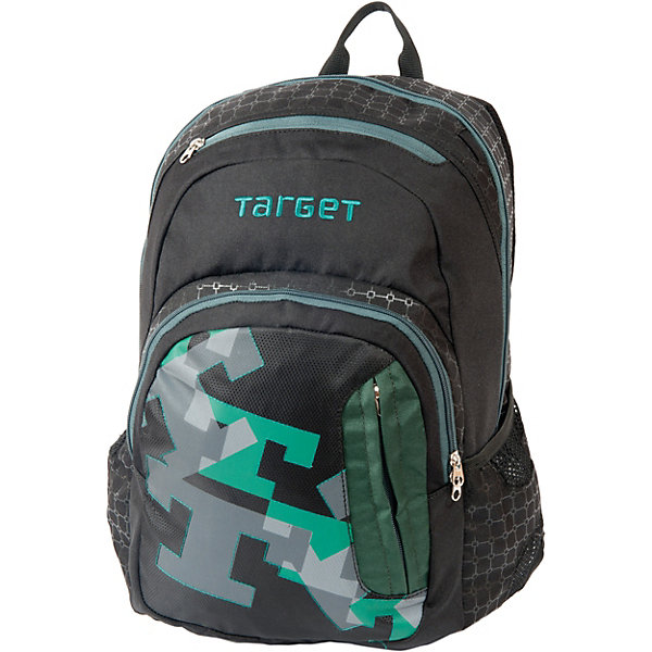 

Рюкзак Target Collection Big T, Schwarz/grün, Рюкзак Target Collection Big T