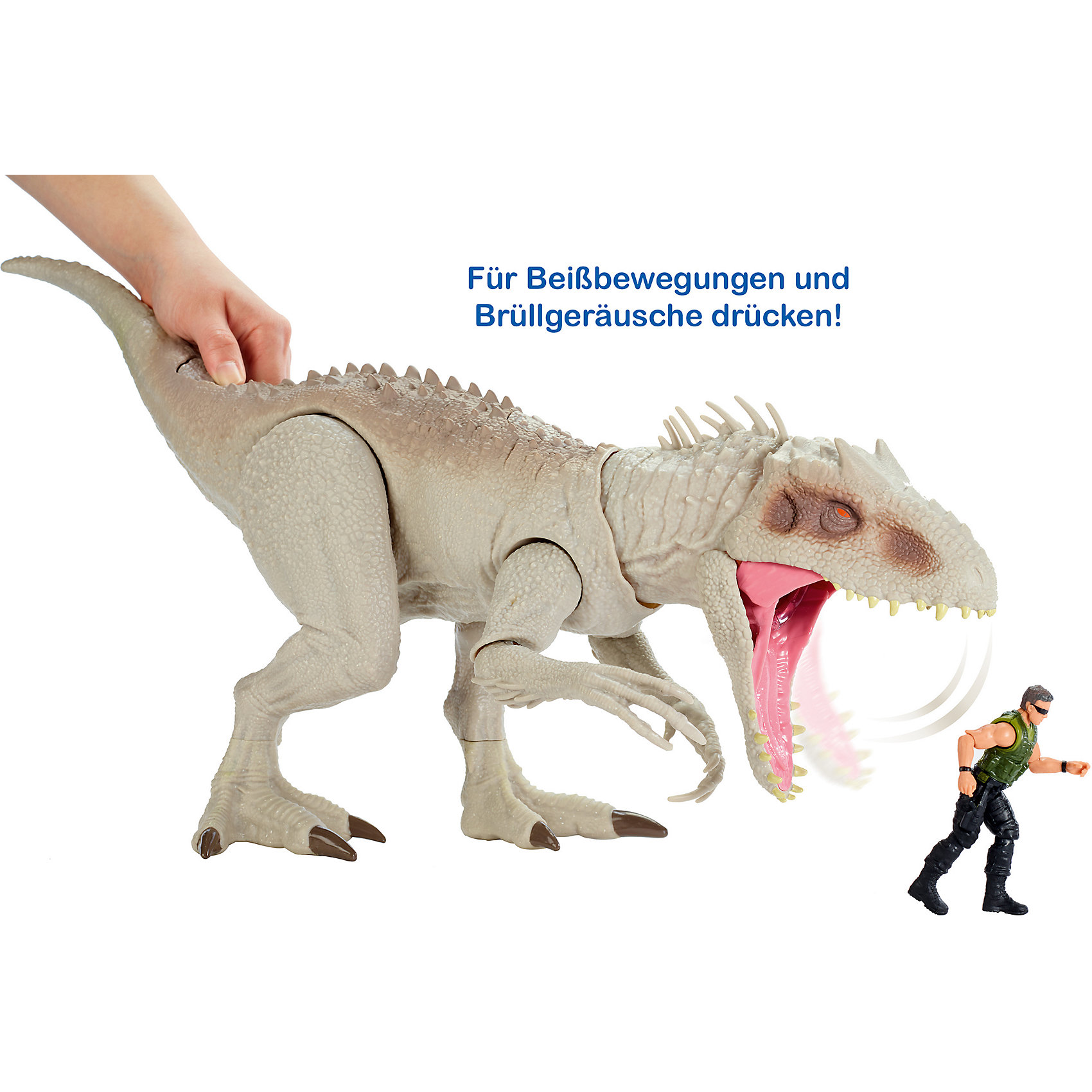 Игровая фигурка Jurassic World Индоминус Рекс, свет и звук Mattel 11618040