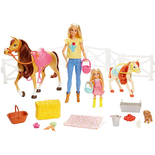

Игровой набор Barbie Куклы с лошадьми и аксессуарами