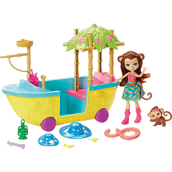 

Игровой набор Enchantimals Мерит Мартыша и джунгли-лодка
