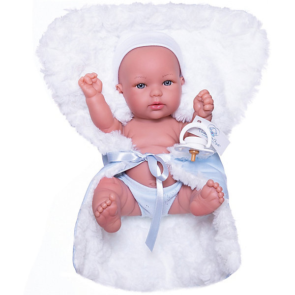 

Кукла Vestida de Azul Томи с одеялком, винил soft touch